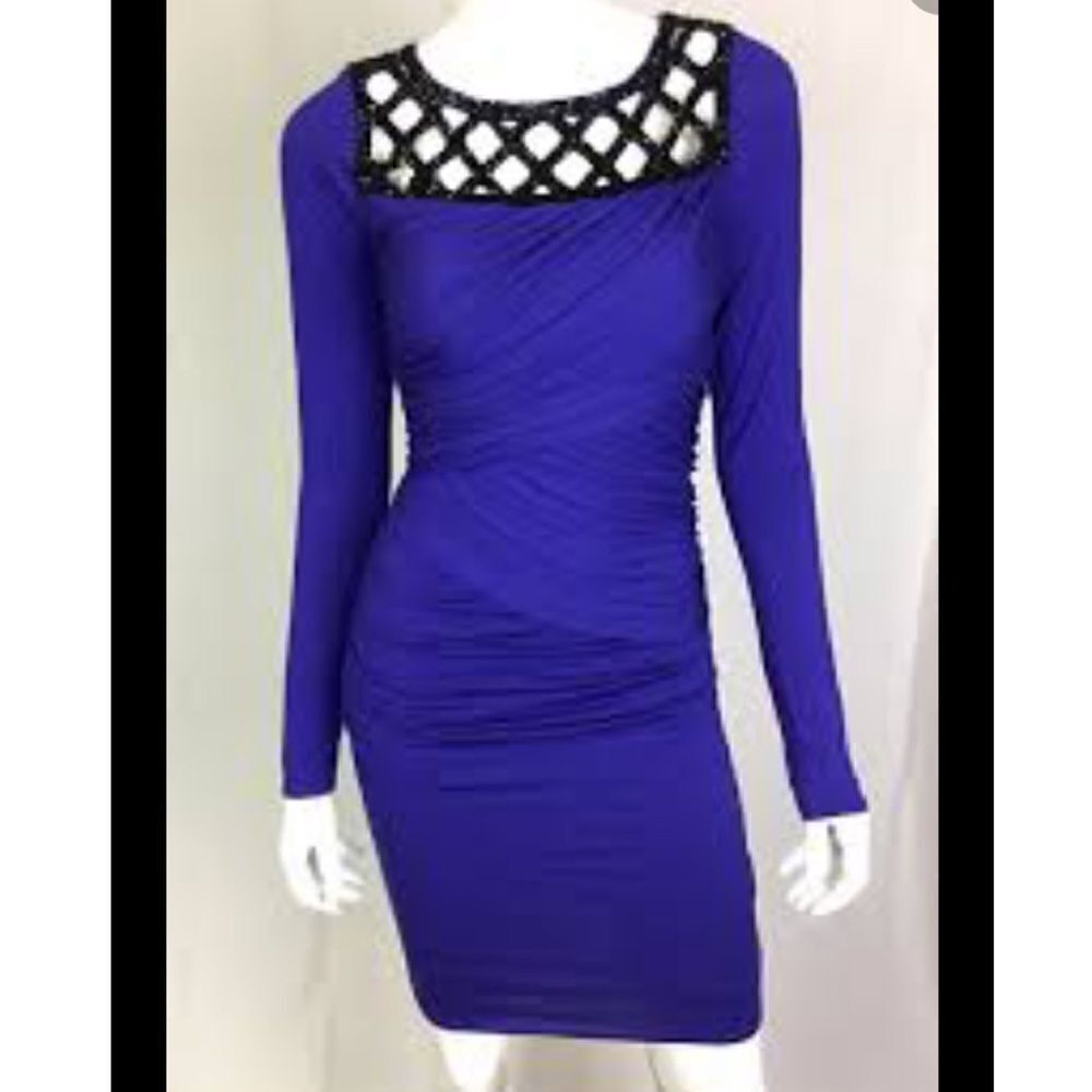 Plenty by‎ Tracy Reese| Anthro Layered Ruched Bandage Dress Criss Cross Design